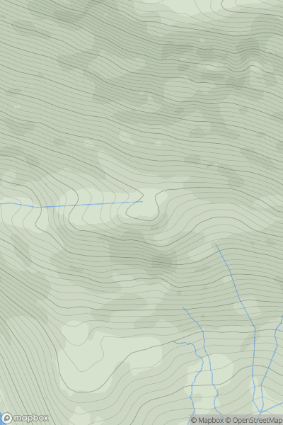 Thumbnail image for Creag an Fhithich [Glen Shiel to Loch Hourn and Loch Quoich] showing contour plot for surrounding peak